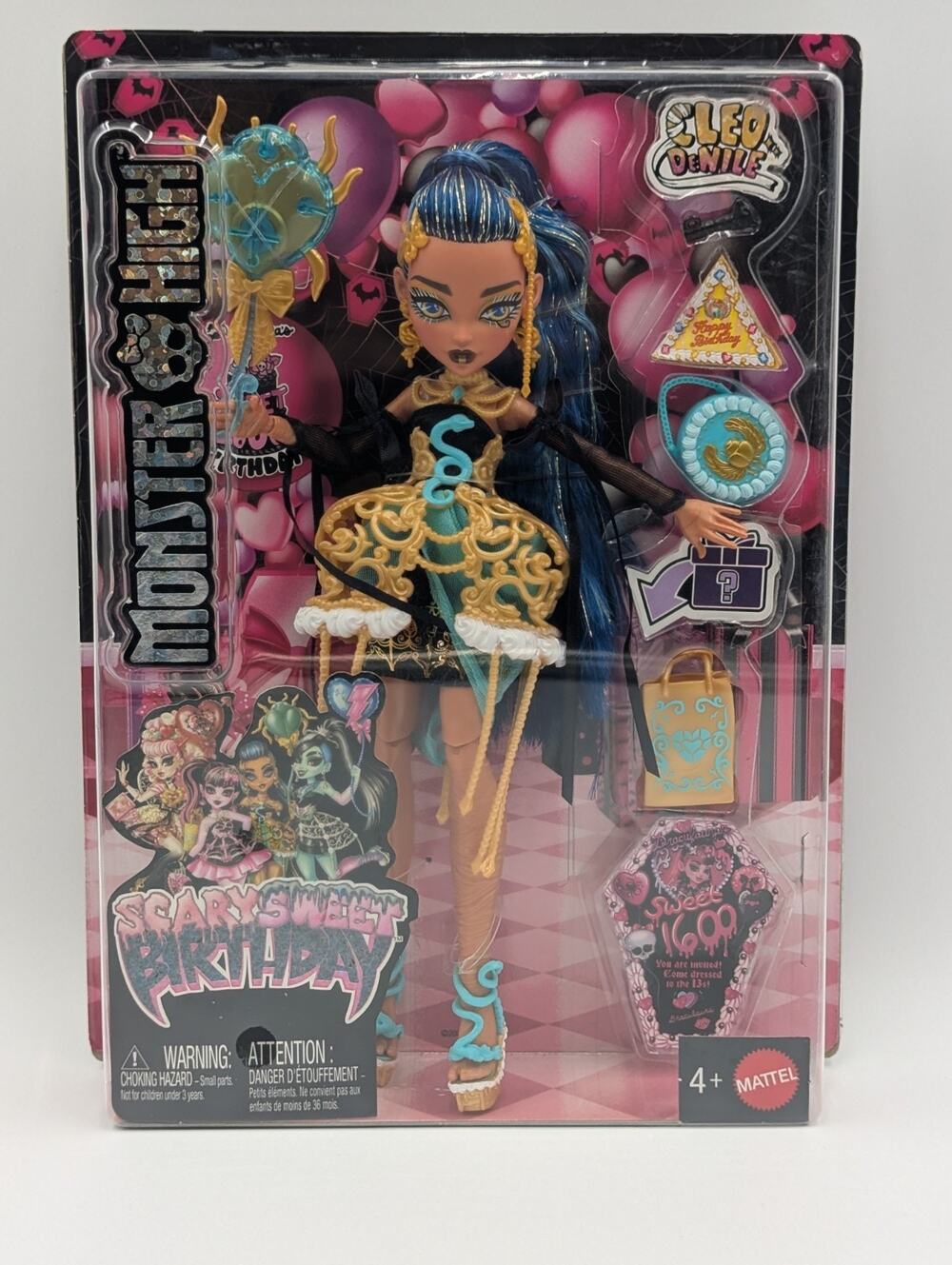 Monster High Scary Sweet Birthday Cleo De Nile Doll Sweet 1600 Collectible Gift